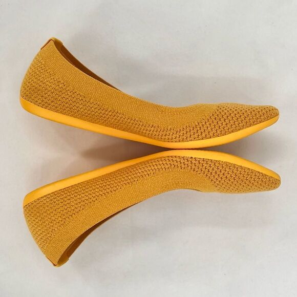 Allbirds Knit Tree Breezers Thrive Yellow Renewable Slip On Ballet Flats Size 6 - Picture 6 of 14